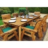 Charles Taylor Charles Taylor 8 Seater Rectangular Table Set with Cushions, Parasol & Base