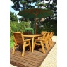 Charles Taylor Charles Taylor 8 Seater Rectangular Table Set with Cushions, Parasol & Base