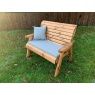 Charles Taylor Charles Taylor Traditional 2 Seater Bench with Cushion & Cover