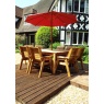 Charles Taylor Charles Taylor 8 Seater Square Table & Chair Set with Cushions, Parasol & Base