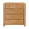 Zurich Oak 2 Over 3 Chest of Drawers