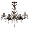 BHS Paisley 5 Light Flush Ceiling Light - Antique Brass