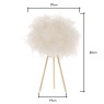 BHS BHS Feather Tripod Table Lamp - Satin Brass/White