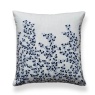 BHS Floral Embroidery Cushion 50cm - Navy