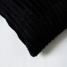 BHS Ribbon Velour Cushion 45cm - Black