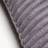 BHS Ribbon Velour Cushion 45cm - Grey