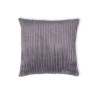 BHS Ribbon Velour Cushion 45cm - Grey