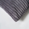 BHS Ribbon Velour Cushion 45cm - Grey