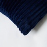BHS Ribbon Velour Cushion 45cm - Navy