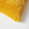 BHS Ribbon Velour Cushion 45cm - Ochre