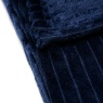 BHS Ribbon Velour Throw 127x152cm - Navy