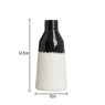 BHS Bottle Shape Ceramic Texture Vase - Black