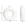 BHS Holey Ceramic Vase - White
