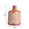 BHS Large Petal Patterned Ceramic Vase - Terracotta