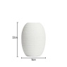 BHS Small Textured Cermaic Vase - Cream
