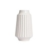 BHS Grooved Ceramic Vase - Cream