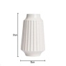 BHS Grooved Ceramic Vase - Cream