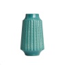 BHS Grooved Ceramic Vase - Green