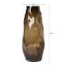 BHS Ombre Smoked Glass Vase - Smoke