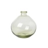 BHS Recycled Round Glass Vase - Green