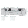 Phoebe 4 Seater Corner Sofa