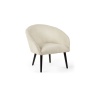 Julian Bowen Julian Bowen Amari Boucle Accent Chair - Ivory