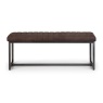 Julian Bowen Julian Bowen Brooklyn Upholstered Bench - Charcoal