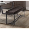 Julian Bowen Julian Bowen Brooklyn Upholstered Bench - Charcoal