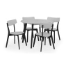 Julian Bowen Casa Round Dining Table - Grey/Black