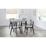 Julian Bowen Casa Round Dining Table - Grey/Black