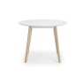 Julian Bowen Casa Round Dining Table - White/Oak