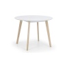 Julian Bowen Casa Round Dining Table - White/Oak