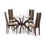 Julian Bowen Chelsea Round Glass 120cm Table