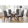 Julian Bowen Chelsea Round Glass 120cm Table