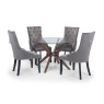 Julian Bowen Chelsea Round Glass 120cm Table