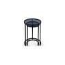 Julian Bowen Chicago Round Nesting Side Tables - Smoked Glass