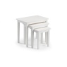 Julian Bowen Cleo Nest Of Tables - Pure White Finish