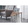 Julian Bowen Cleo Nest Of Tables - 2 Tone Grey & Oak