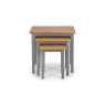 Julian Bowen Cleo Nest Of Tables - 2 Tone Grey & Oak