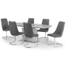 Julian Bowen Como High Gloss Extending Table - Grey