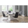 Julian Bowen Como High Gloss Extending Table - White