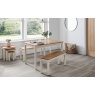 Julian Bowen Coxmoor Bench - Ivory & Oak
