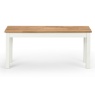 Julian Bowen Coxmoor Bench - Ivory & Oak