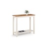 Julian Bowen Coxmoor Console Table 90cm - Ivory & Oak
