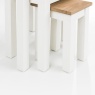 Julian Bowen Coxmoor Nest Of 3 Tables - Ivory & Oak