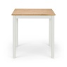 Julian Bowen Coxmoor Square Dining Table 75cm - Ivory & Oak