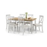 Julian Bowen Davenport Dining Table - Oak/White