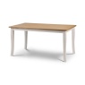 Julian Bowen Davenport Dining Table - Oak/White