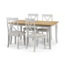 Julian Bowen Davenport Dining Table - Oak/White