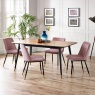 Julian Bowen Findlay Rectangular Dining Table - Walnut & Black